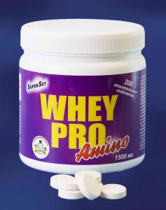 Спортивное питание SuperSet Whey Pro Amino жевательные таблетки