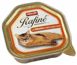 Rafine Ragout Консервы для кошек с курицей в йогуртовом соусе