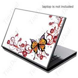 Наклейки на ноутбук TinyDeal Cute Mini Butterfly Pattern Protective Art Color Skin Cover Decal Sticker Paste for 10" Laptop PC Notebook CCP-9331